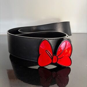 Buckle-Down Disney Minnie Mouse Red Bow Black Cinch Belt XL CB-WDY583